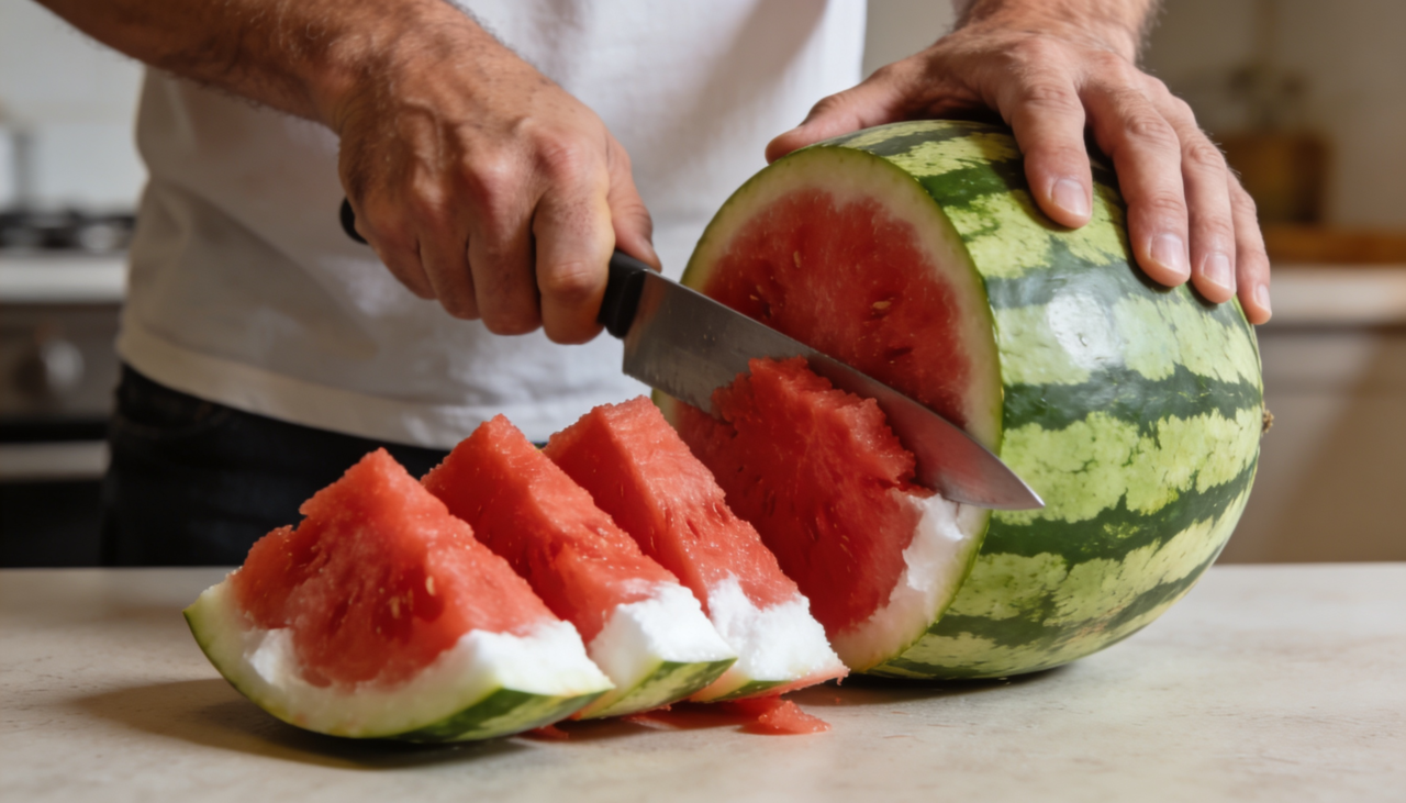 A melancia é composta majoritariamente por água