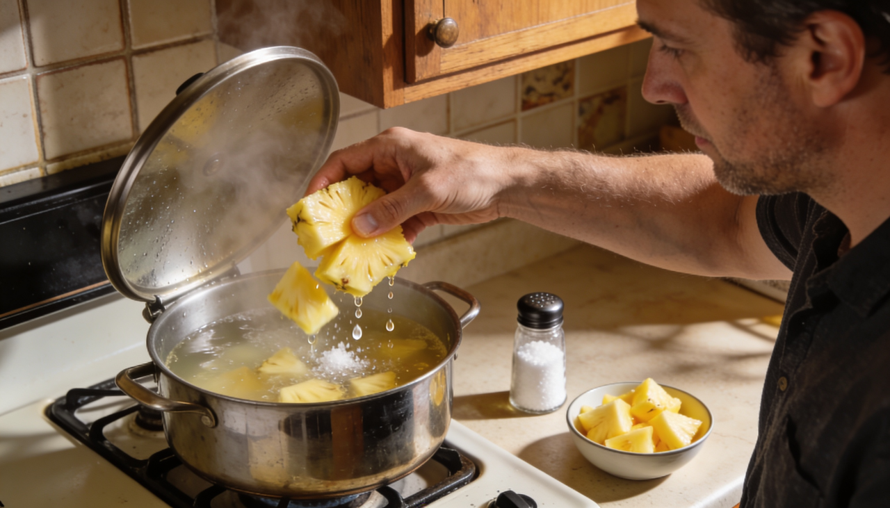 Sal passou do ponto? O abacaxi resolve.