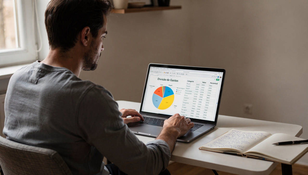 O método divide a renda líquida em três partes distintas