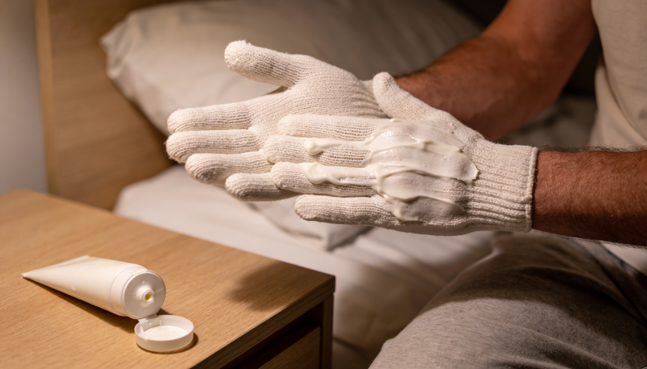 Mãos ressecadas são sinal de agressão diária.