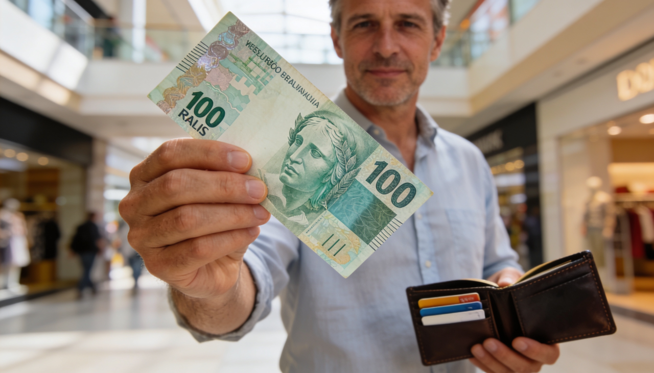 O contato tátil com as cédulas gera uma sensação de posse