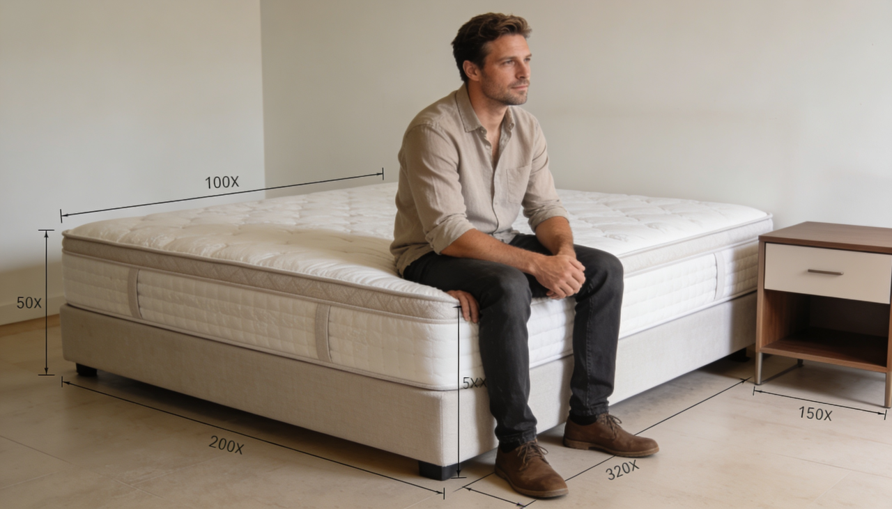 A principal característica da cama king size é a largura maior