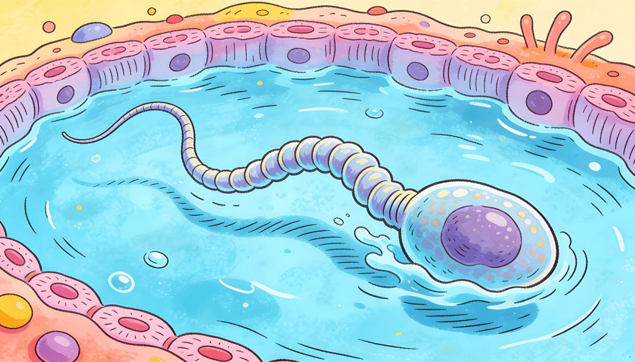 Os cientistas observaram que o flagelo, estrutura semelhante a uma cauda, desempenha um papel essencial no movimento