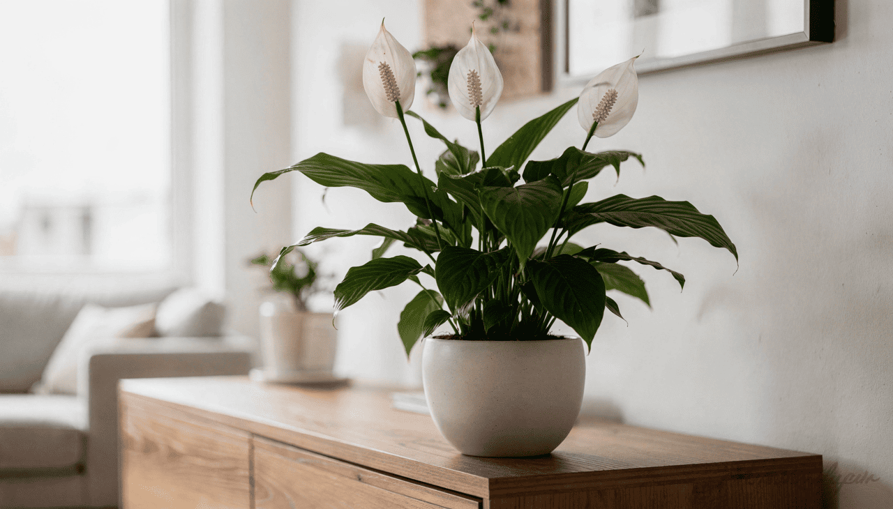 O lírio-da-paz, cientificamente conhecido como Spathiphyllum, é uma planta tropical que aprecia solo levemente úmido