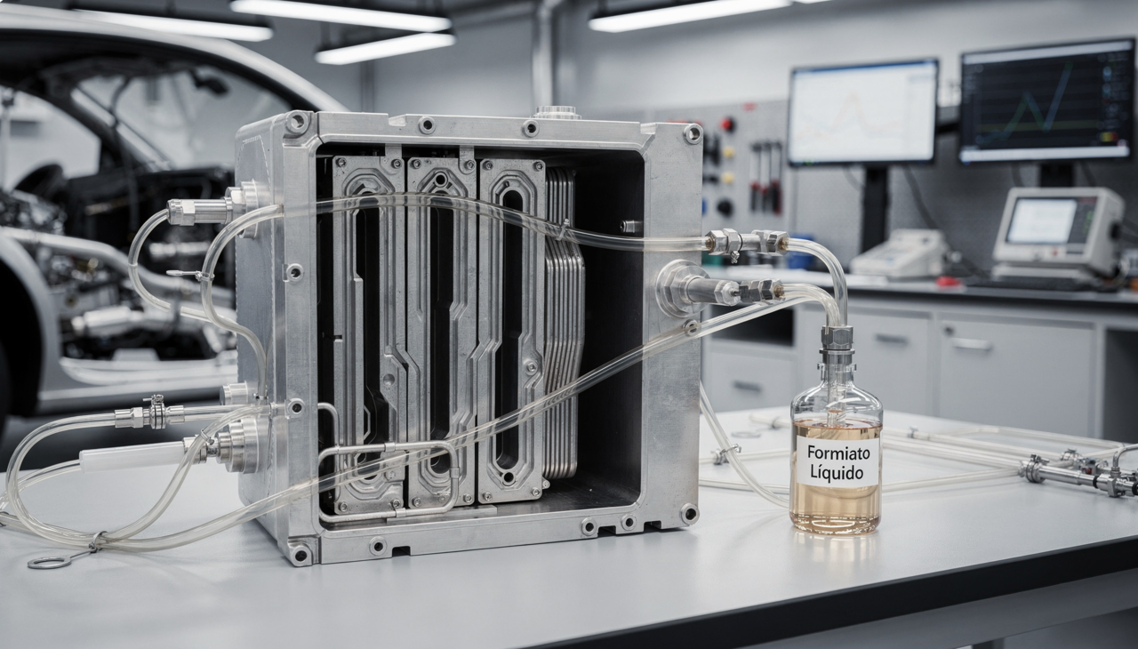 O formiato surge como uma alternativa líquida estável e segura para o armazenamento de energia em larga escala