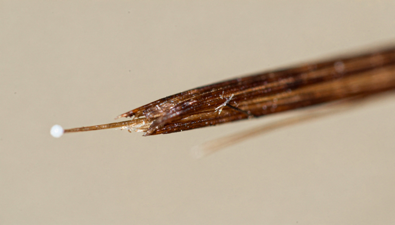 As causas dos pontos brancos nas pontas do cabelo envolvem fatores mecânicos, químicos e ambientais que se somam ao longo do tempo