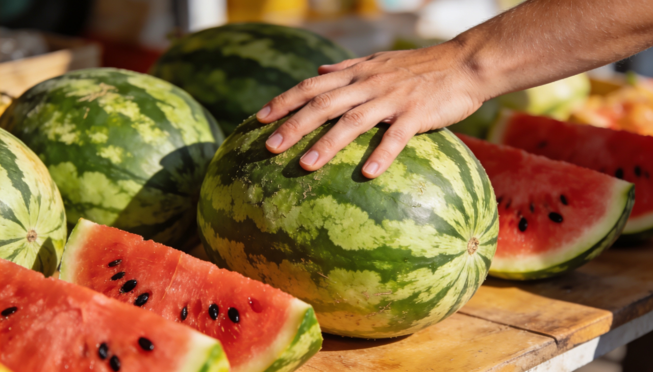 Escolher a fruta certa exige atenção aos detalhes visuais e táteis