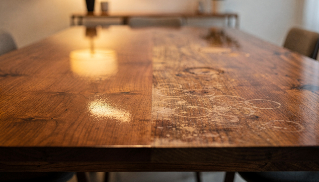 Muitas pessoas acreditam que a única solução para uma mesa desgastada é a substituição completa