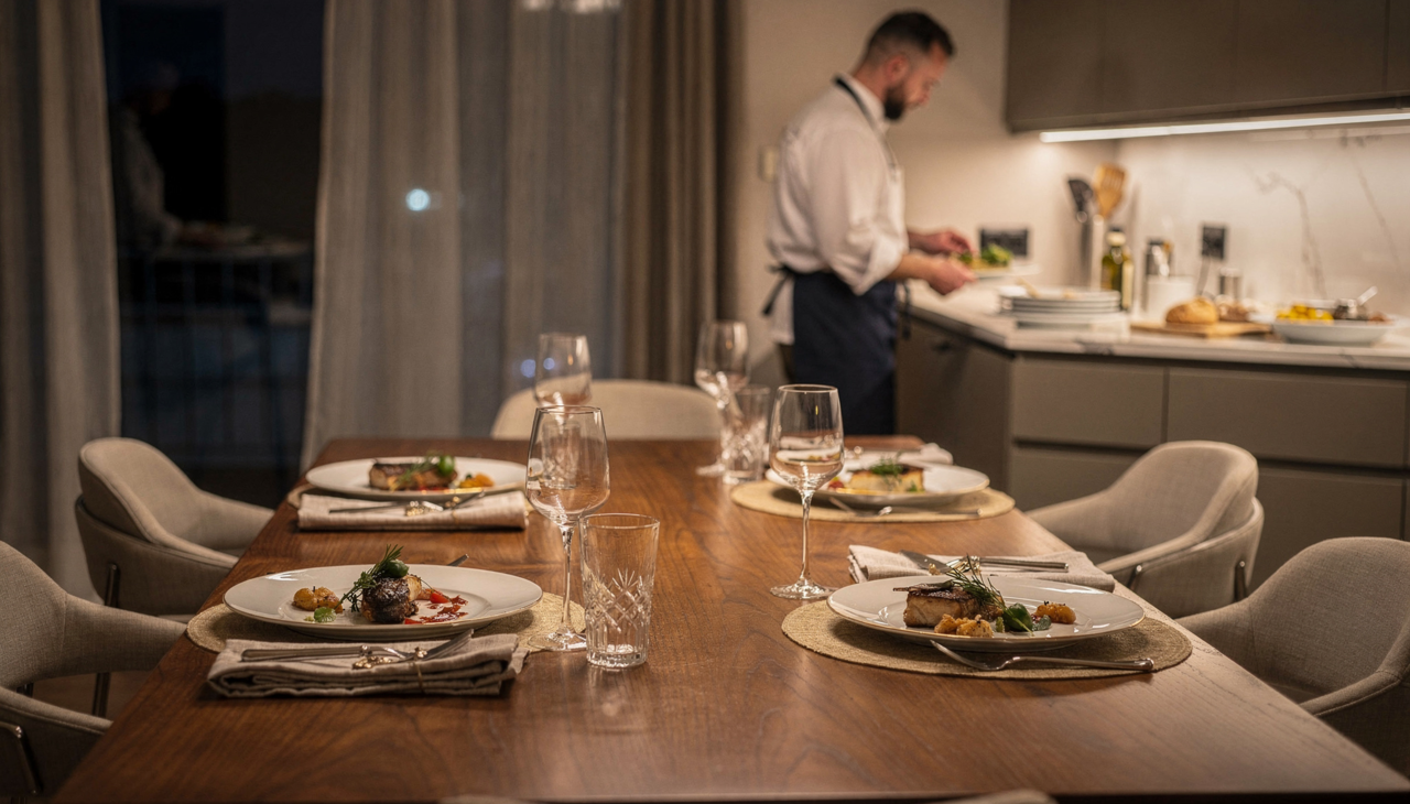 O orçamento de um chef em domicílio é impactado por fatores que vão além da quantidade de convidados