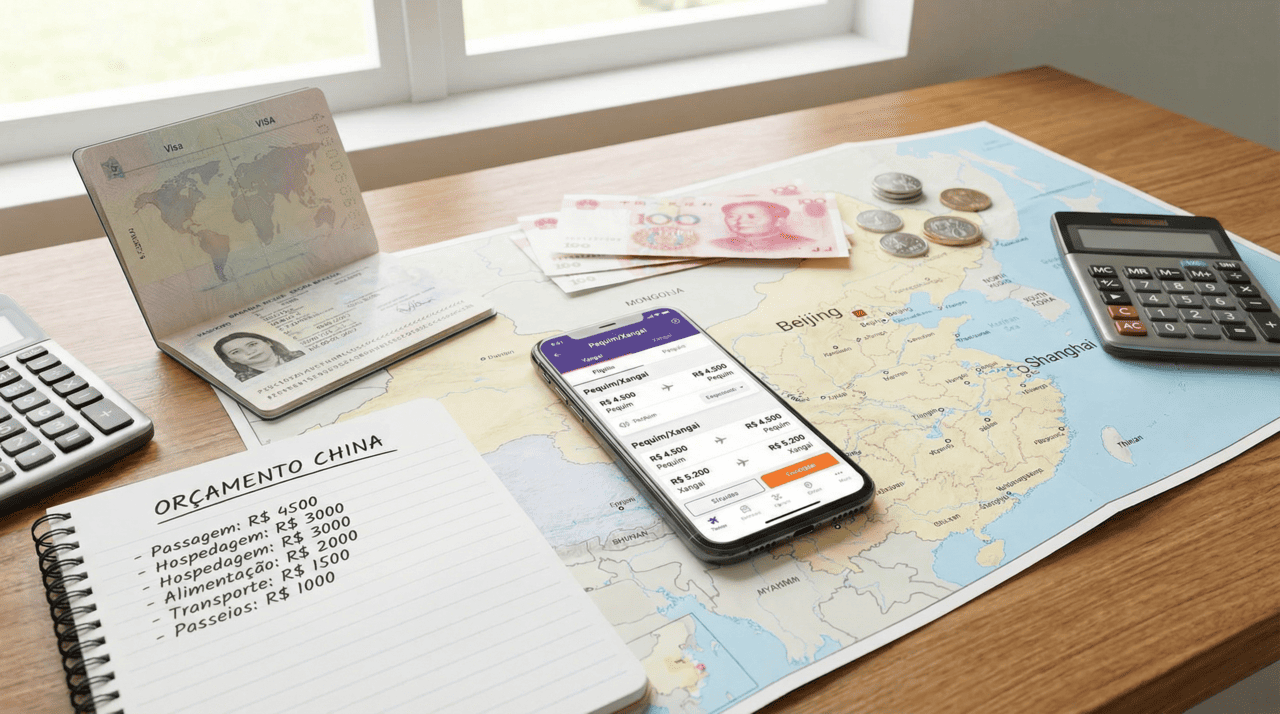 A passagem aérea costuma representar a maior parte do orçamento para viajar à China