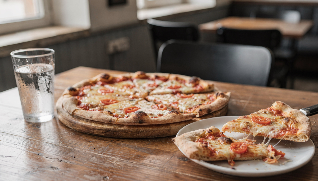 Na pizza, alguns elementos aumentam bastante a densidade calórica