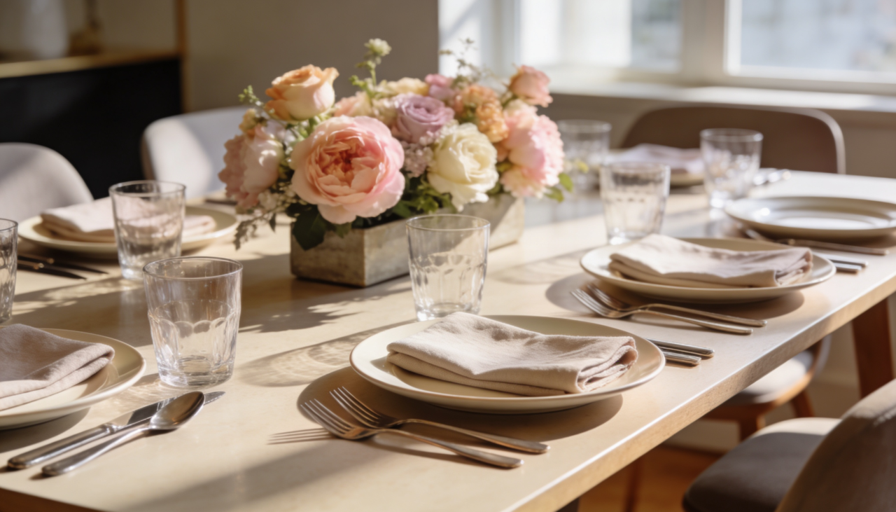 Alguns itens são fundamentais para que a mesa fique organizada e completa