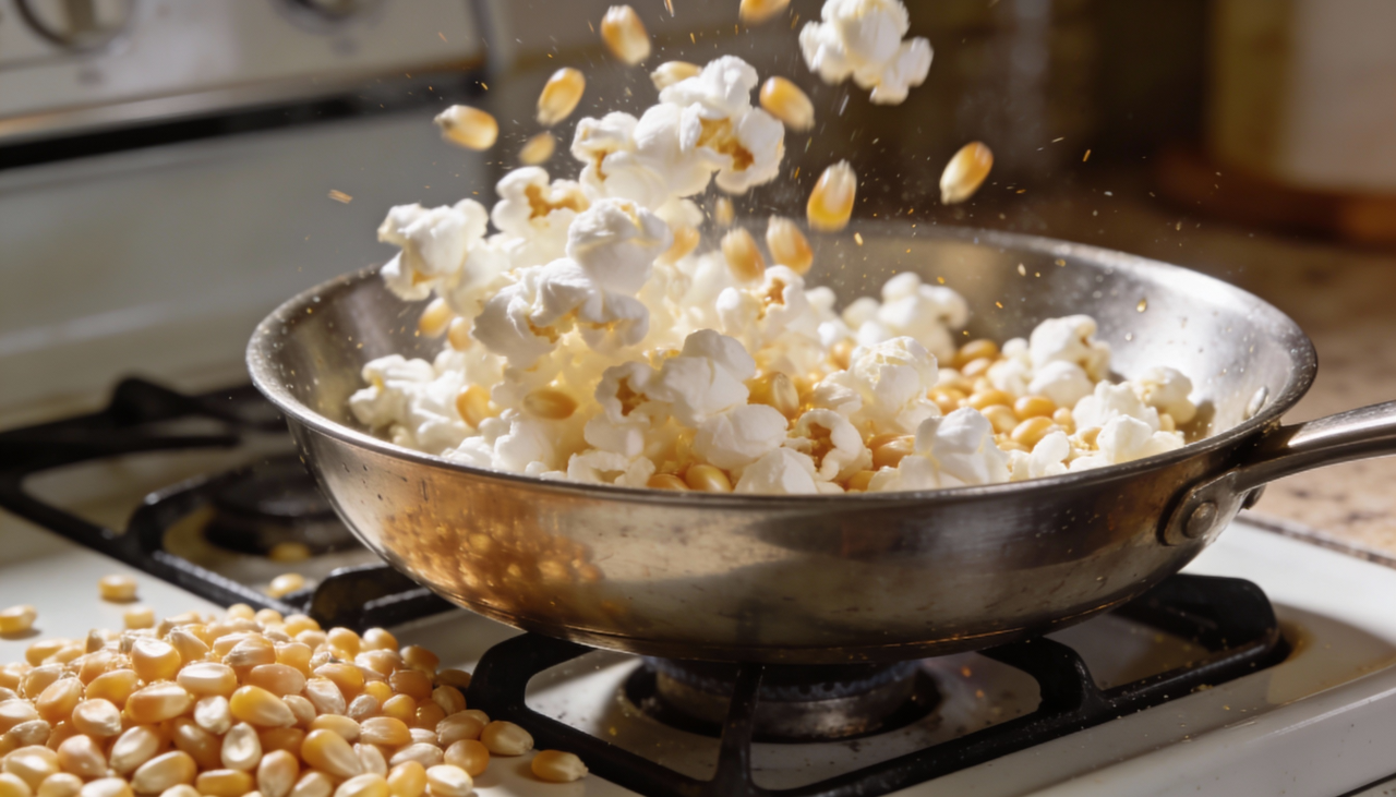 O milho comum, como o dentado ou o doce, possui um pericarpo muito fino que não suporta a pressão interna do vapor d’água