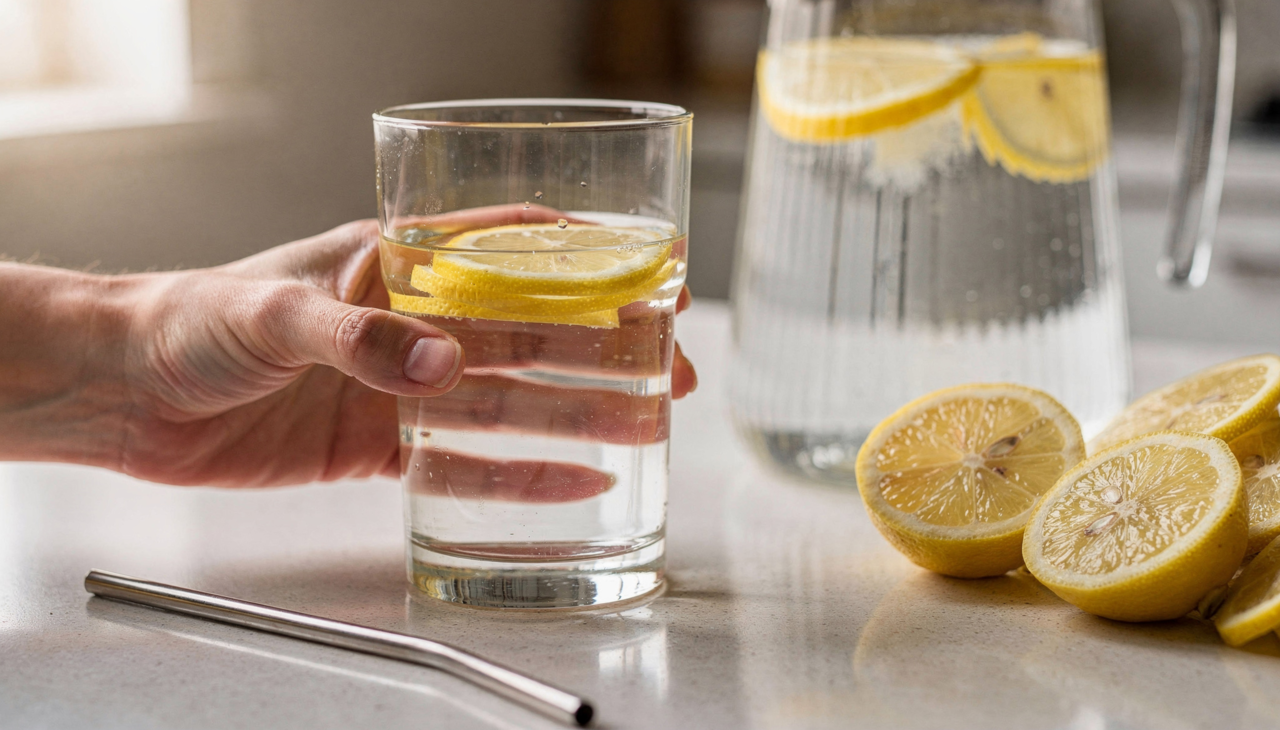 Um dos principais motivos para consumir água com limão em jejum é o possível apoio ao sistema digestivo