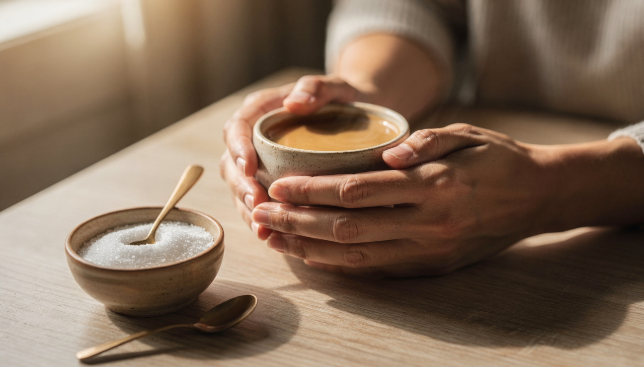 O açúcar representa o desejo de adoçar a convivência e reduzir tensões emocionais