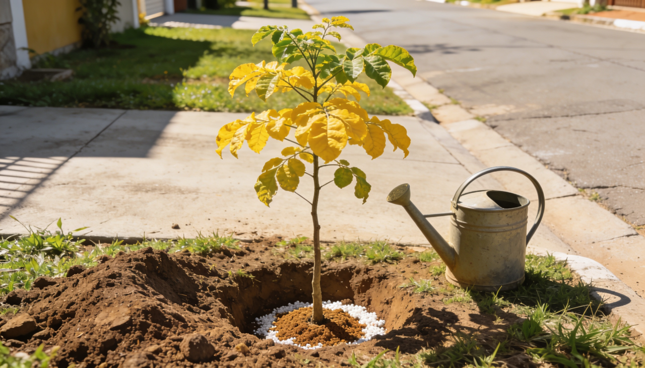O processo de plantio deve ser feito em locais com alta incidência solar