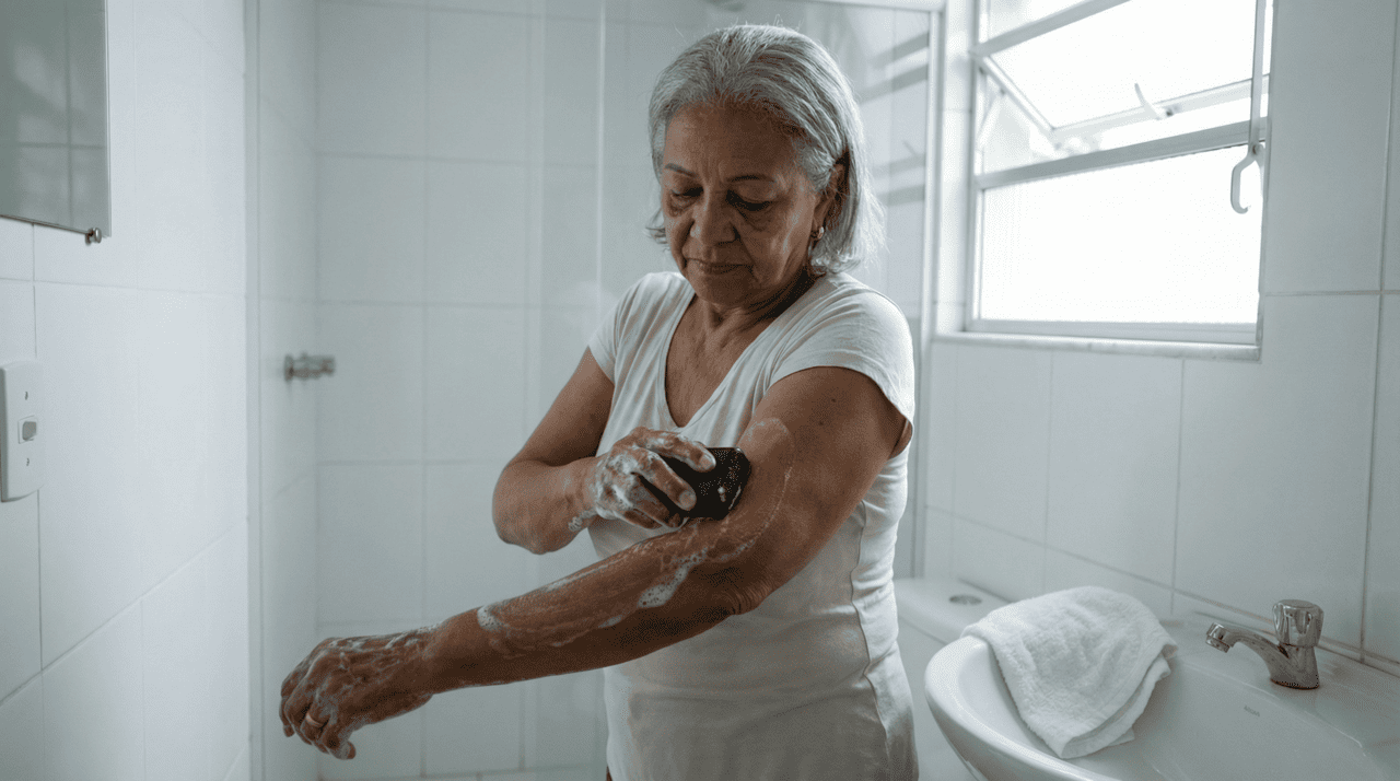 O 2-nonenal é um composto lipofílico, ou seja, se dissolve em gordura, não em água