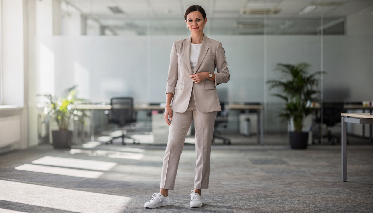 a pessoa deve priorizar peças de alfaiataria que possuam um corte impecável e tecidos estruturados