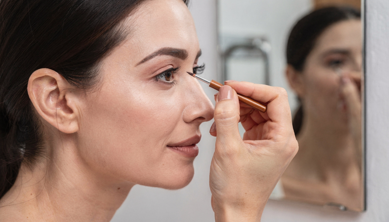 Nessa tendência, as sobrancelhas finas ganham protagonismo