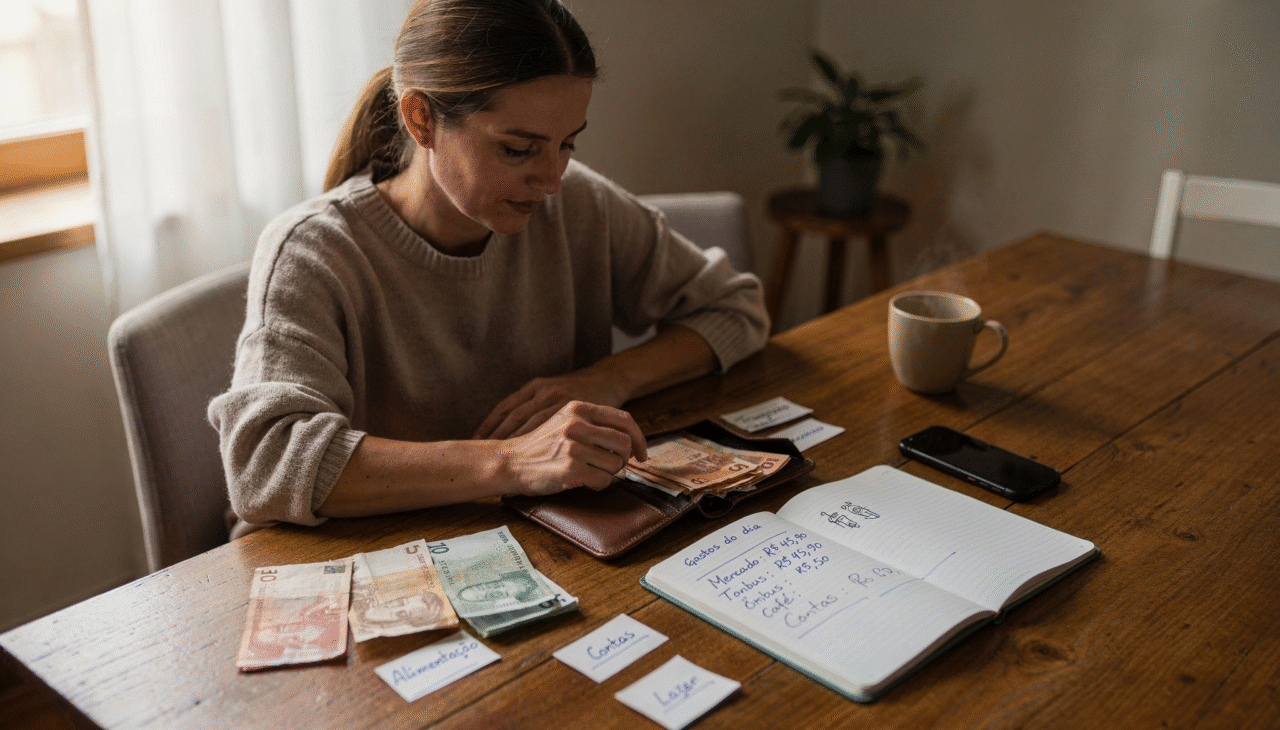 Pequenas compras drenam grandes objetivos.