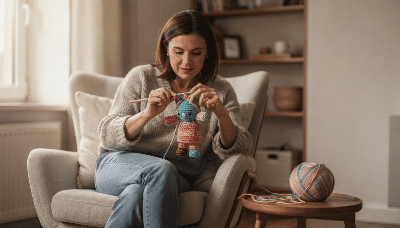 A repetição rítmica dos pontos gera um estado de fluxo que acalma o sistema nervoso