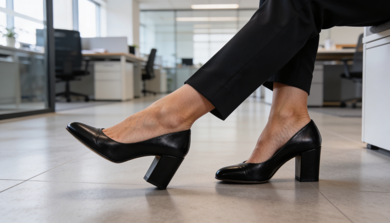 O salto alto continua presente em eventos sociais