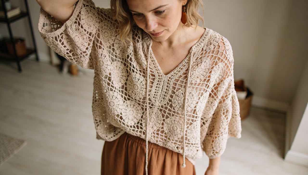 A permanência da blusa boho como tendência em 2026 está ligada à busca por um visual relaxado