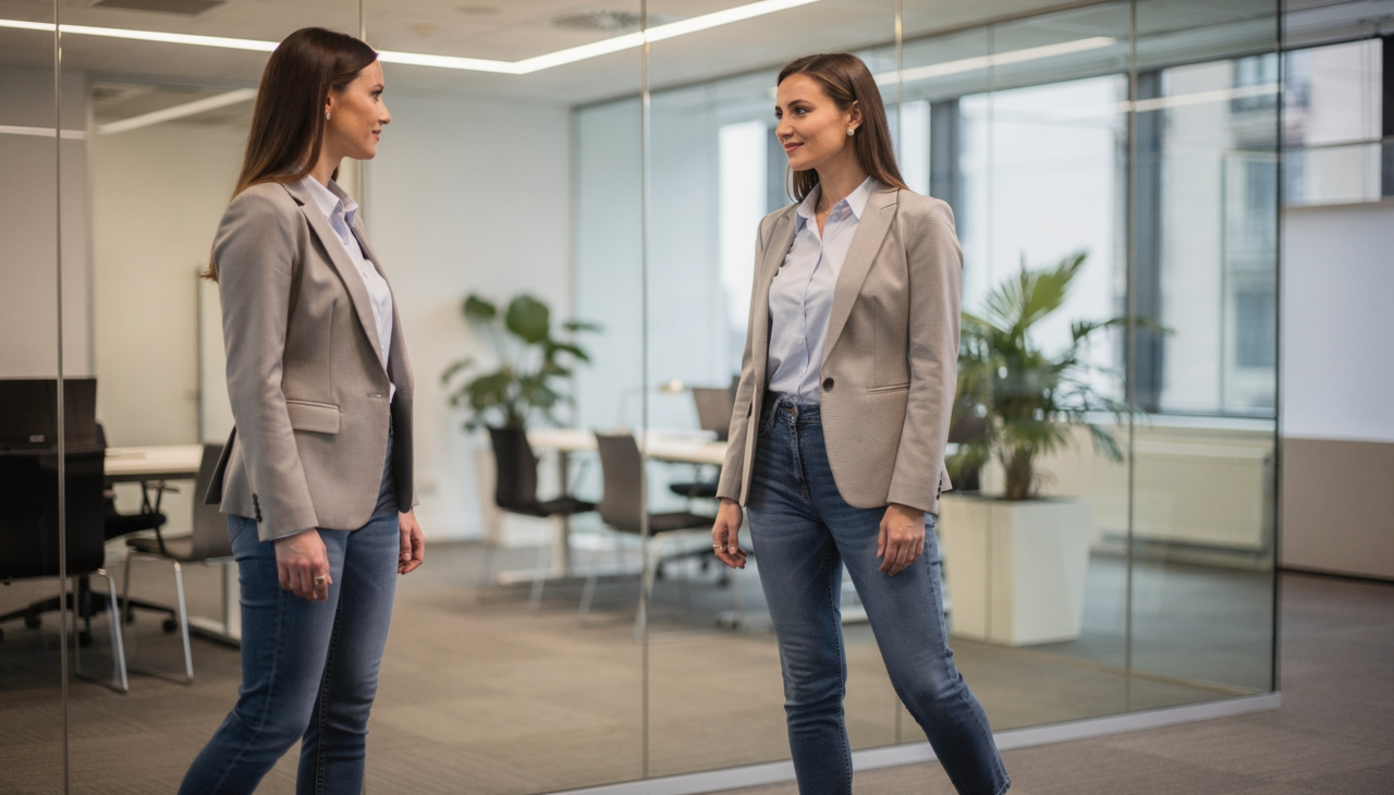 A modelagem high waist atua diretamente na compressão suave da barriga