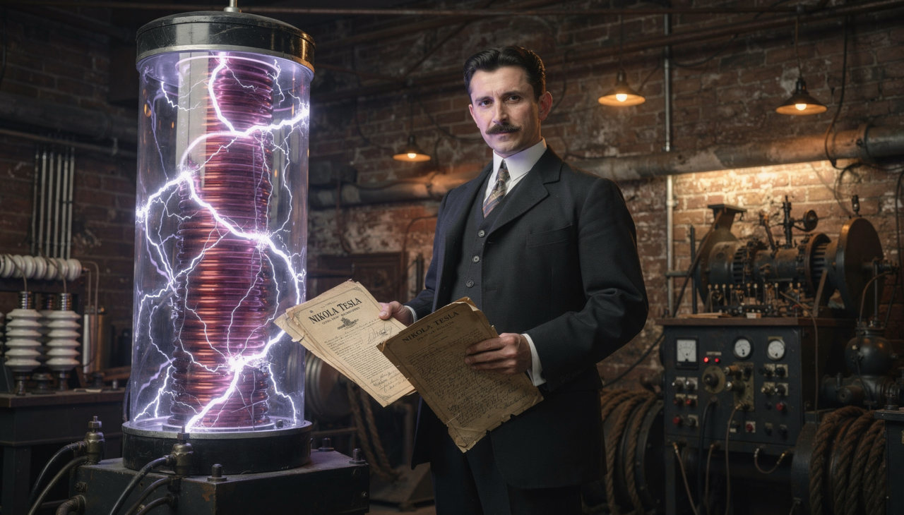 Nikola Tesla o visionário do futuro : "O presente é deles, o futuro, pelo qual eu realmente trabalhei, é meu"