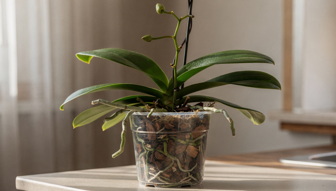 A batata contém potássio, fósforo, glicose e amido que são elementos que as orquídeas apreciam muito