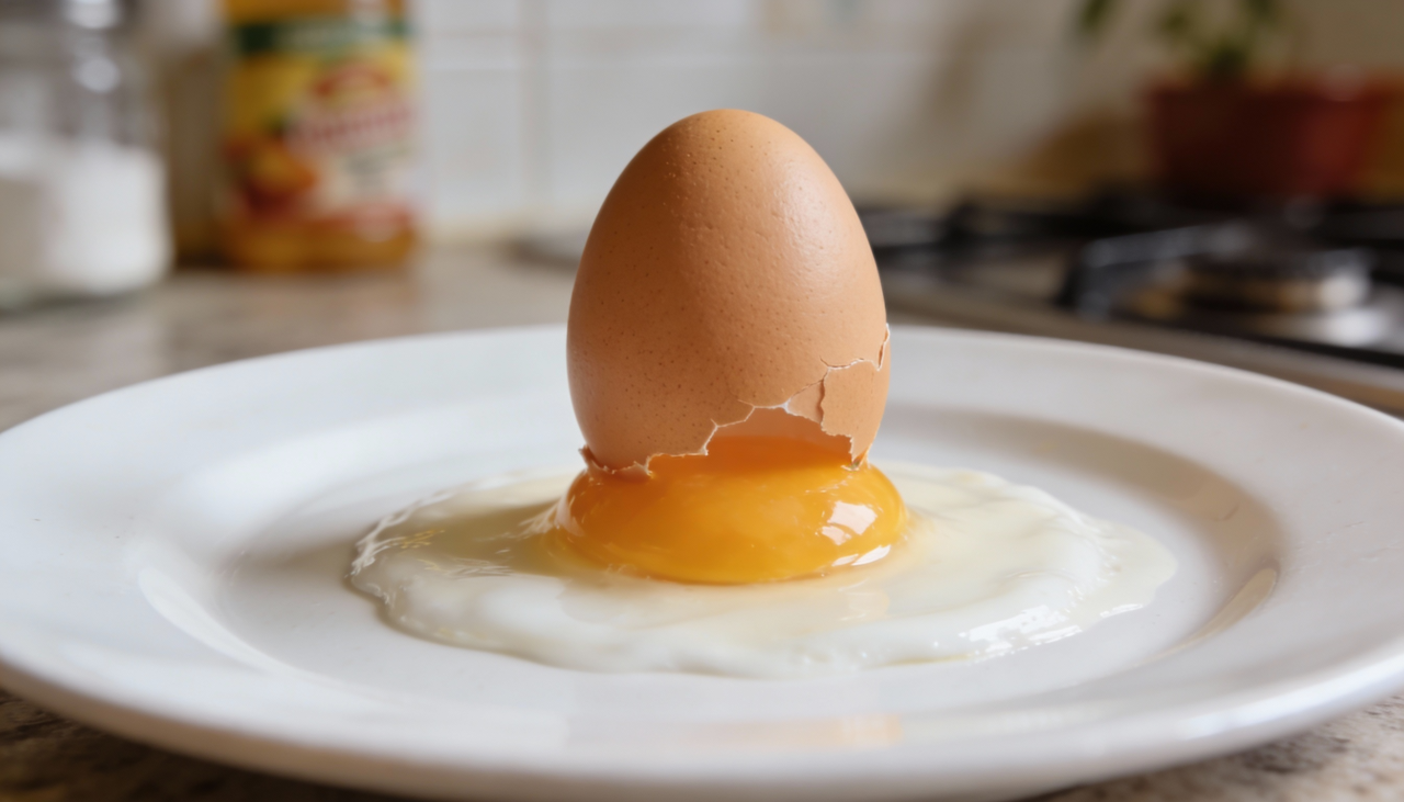 Coloque os ovos com a ponta para baixo na embalagem ou porta-ovos da geladeira