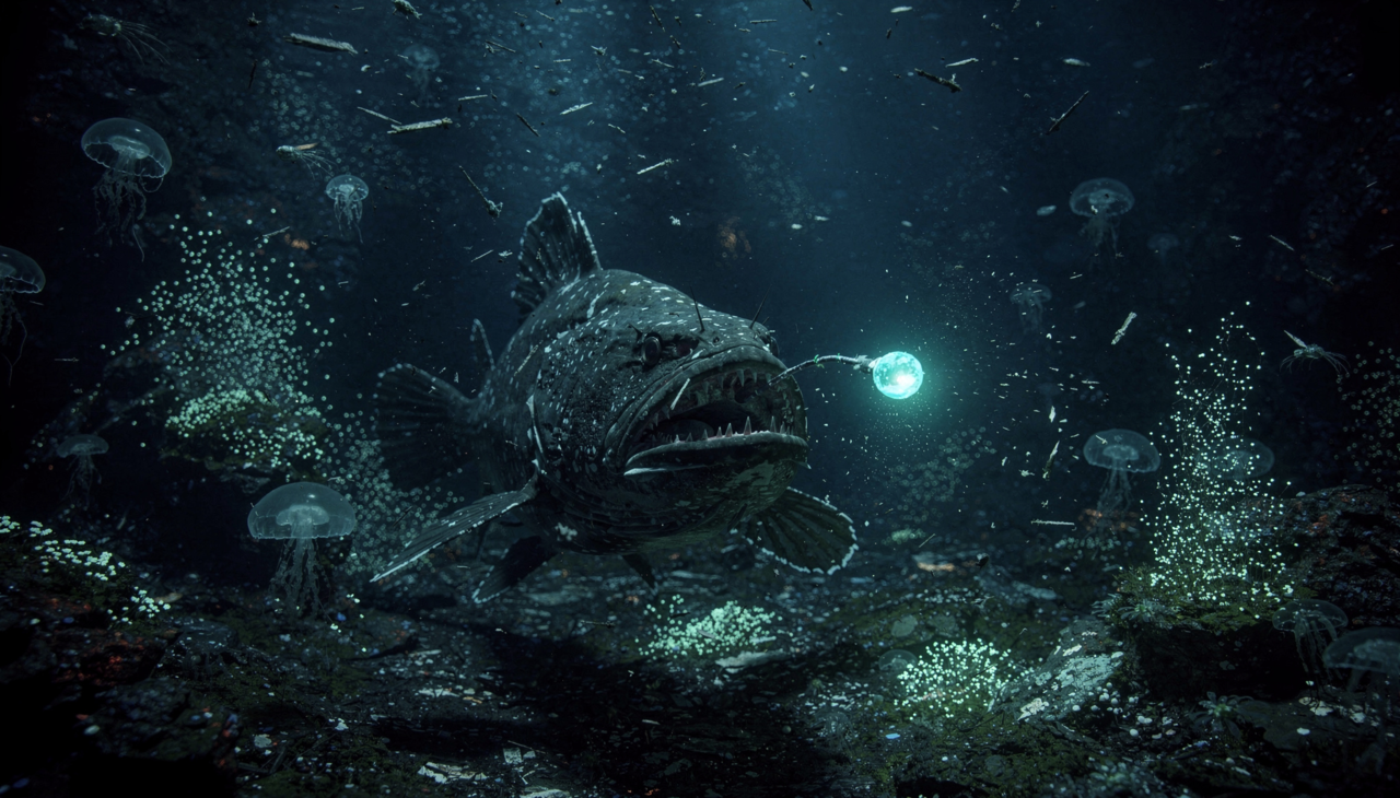 A produção dessa luz fria acontece através da interação entre uma molécula chamada luciferina