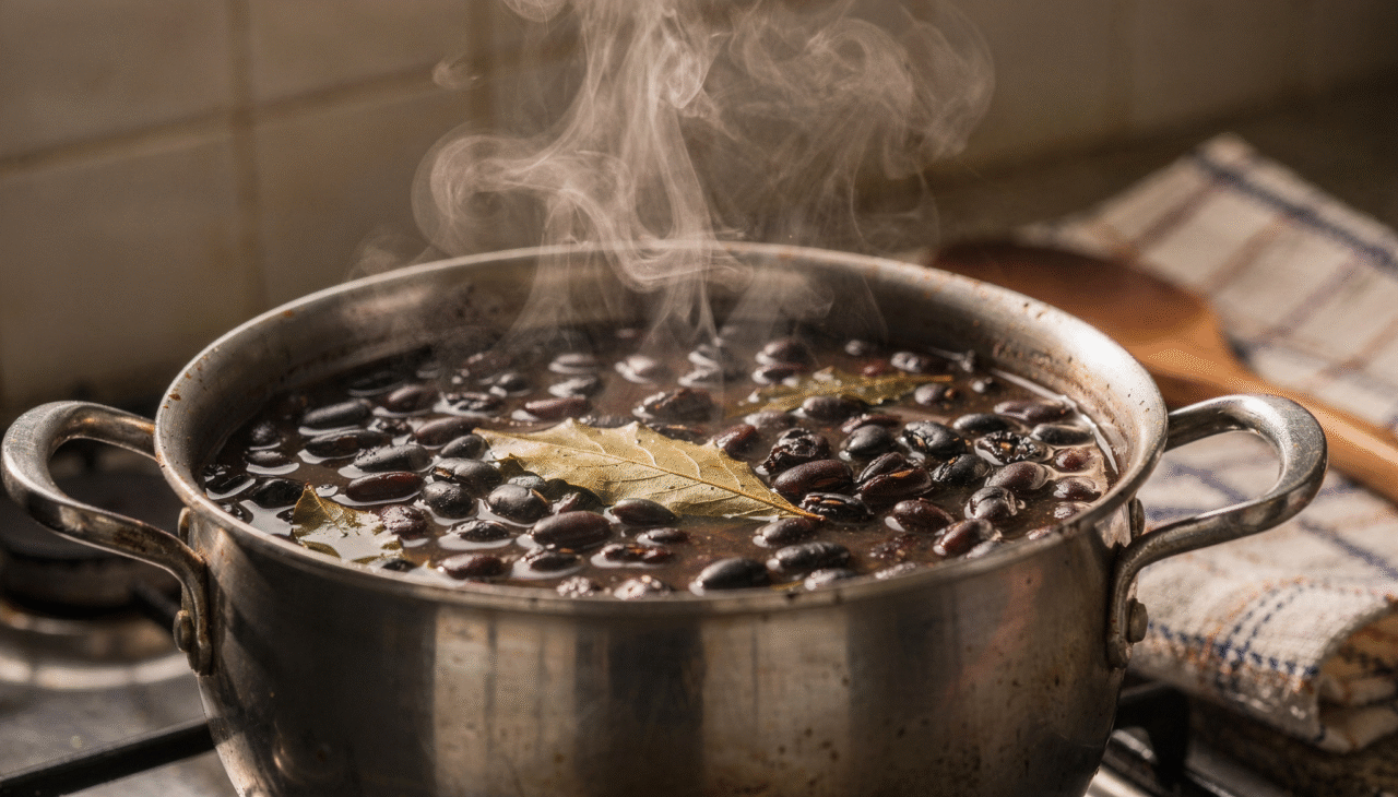 Começar o preparo pelos temperos e pela base do refogado é um passo fundamental para um feijão saboroso