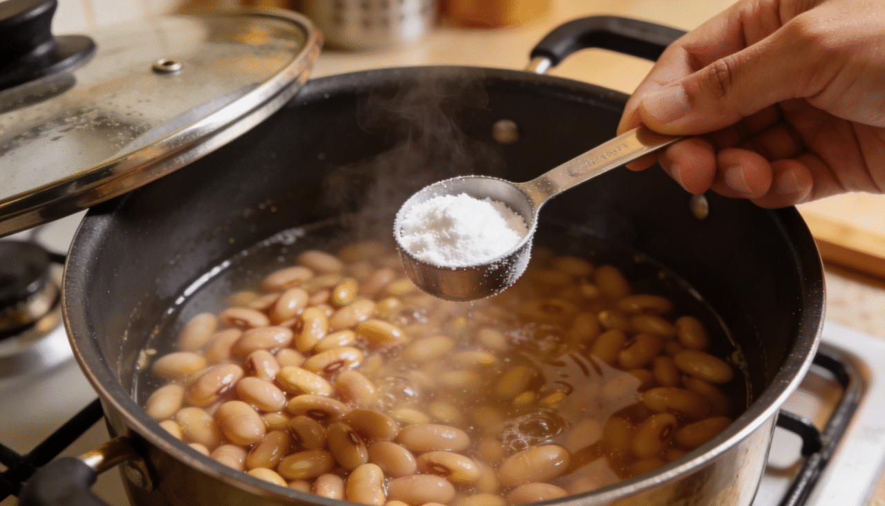Adicionar uma pitada de bicarbonato ao feijão pode fazer com que os grãos fiquem mais macios