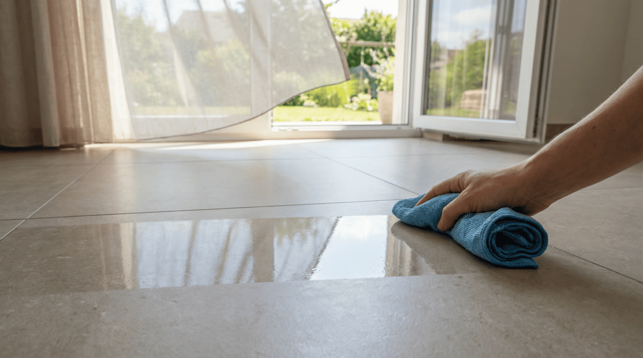 A proporção correta é o que determina se o piso vai ficar com brilho e frescura ou com uma película escorregadia que representa risco de queda e atrai mais poeira do que o normal