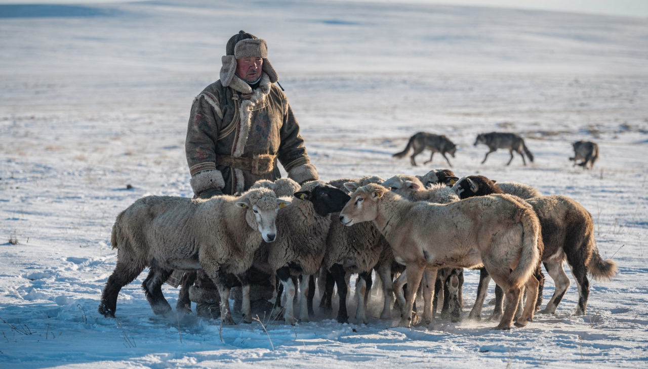 Os pastores nômades dependem inteiramente da saúde de seus animais para garantir a permanência da tribo