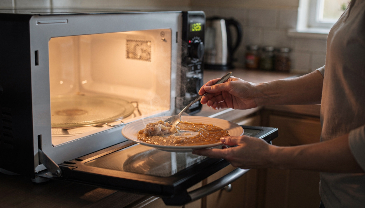 Micro-ondas aquece de forma desigual por causa da distribuição das ondas.