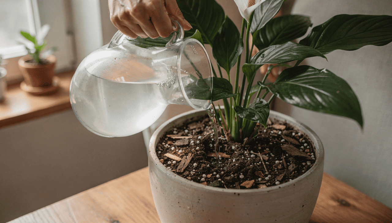 O lírio-da-paz, cientificamente conhecido como Spathiphyllum, é uma planta tropical que aprecia solo levemente úmido