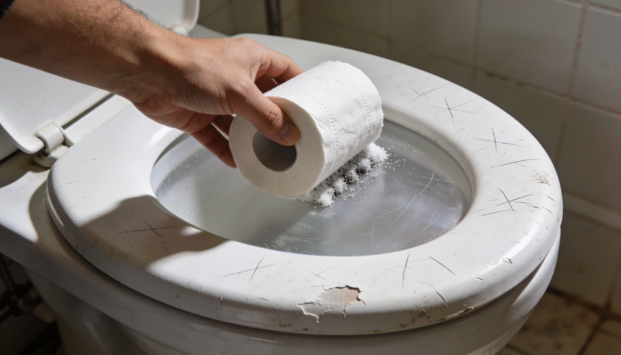 As ranhuras microscópicas criadas na superfície do assento se transformam em verdadeiros esconderijos para sujeira