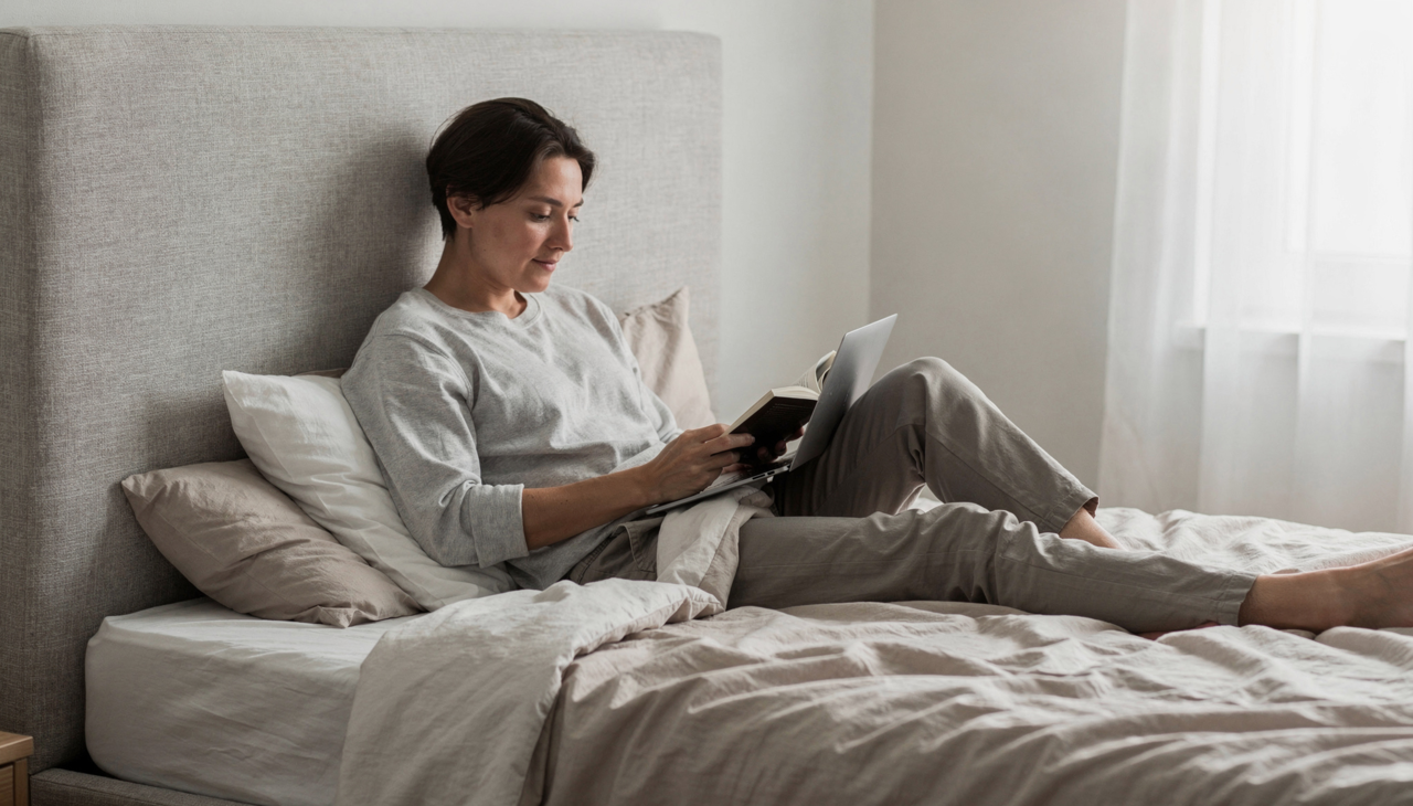 Cabeceira estofada combina estética proteção e conforto no dia a dia.