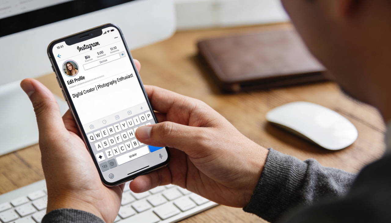 A biografia do Instagram funciona como uma vitrine rápida