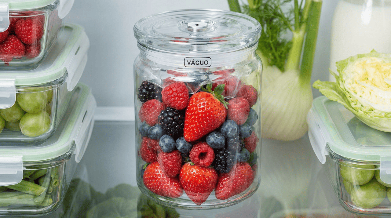 O truque do vácuo para frutas baseia-se em retirar o máximo possível de ar do recipiente onde as frutas estão armazenadas