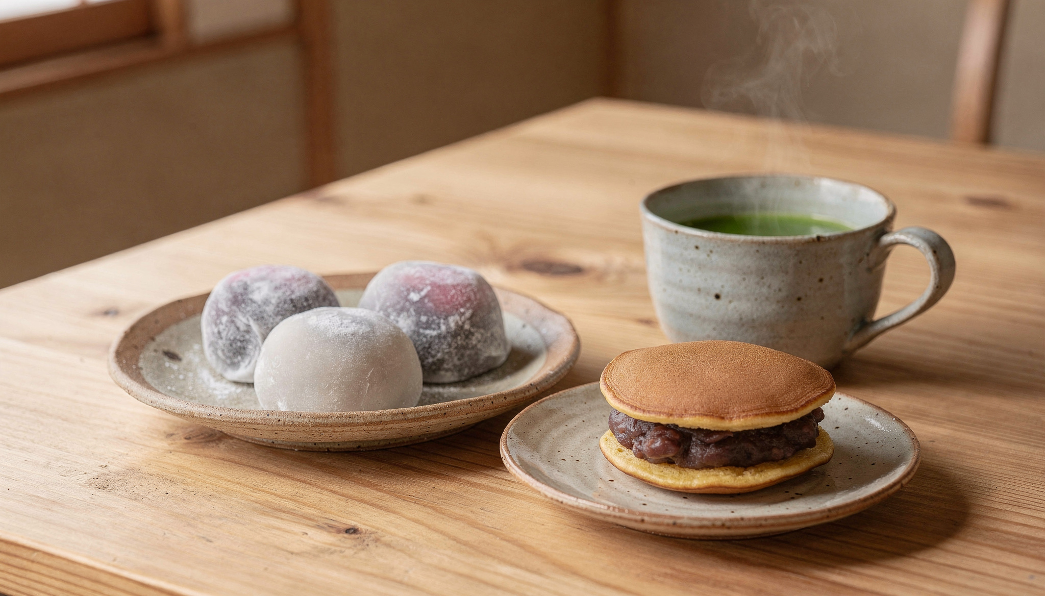 Wagashi são doces tradicionais japoneses geralmente servidos com chá