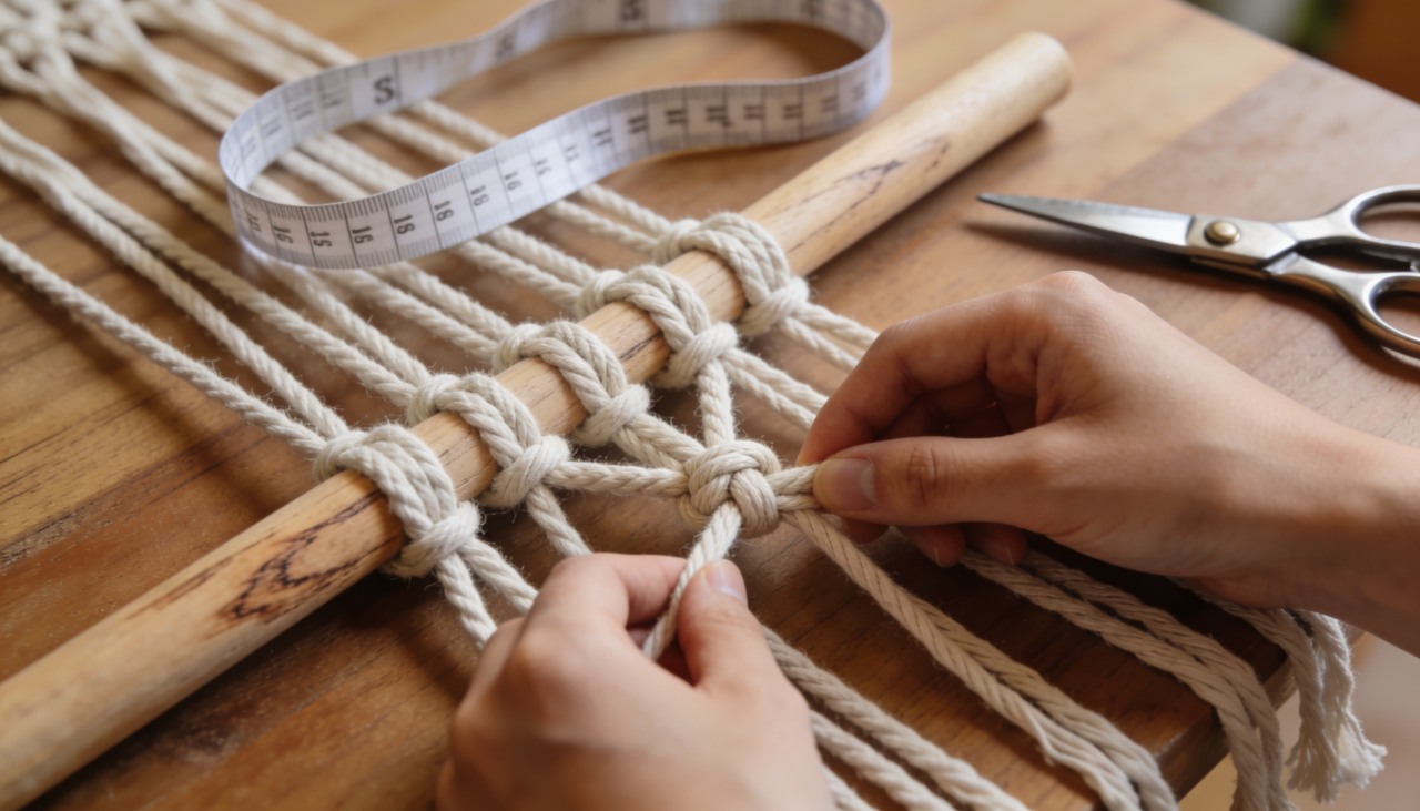 O segredo está em escolher um barbante de algodão de boa qualidade