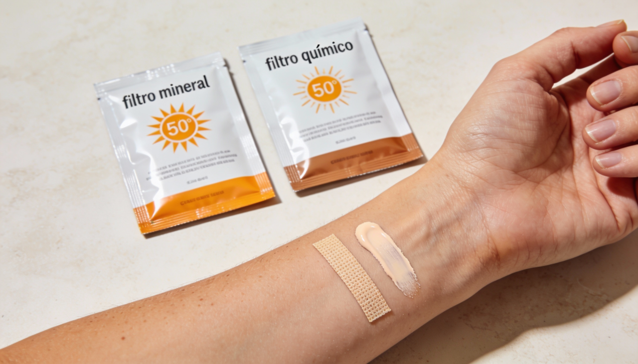 O protetor solar físico, também chamado de filtro mineral, age como uma barreira sobre a pele