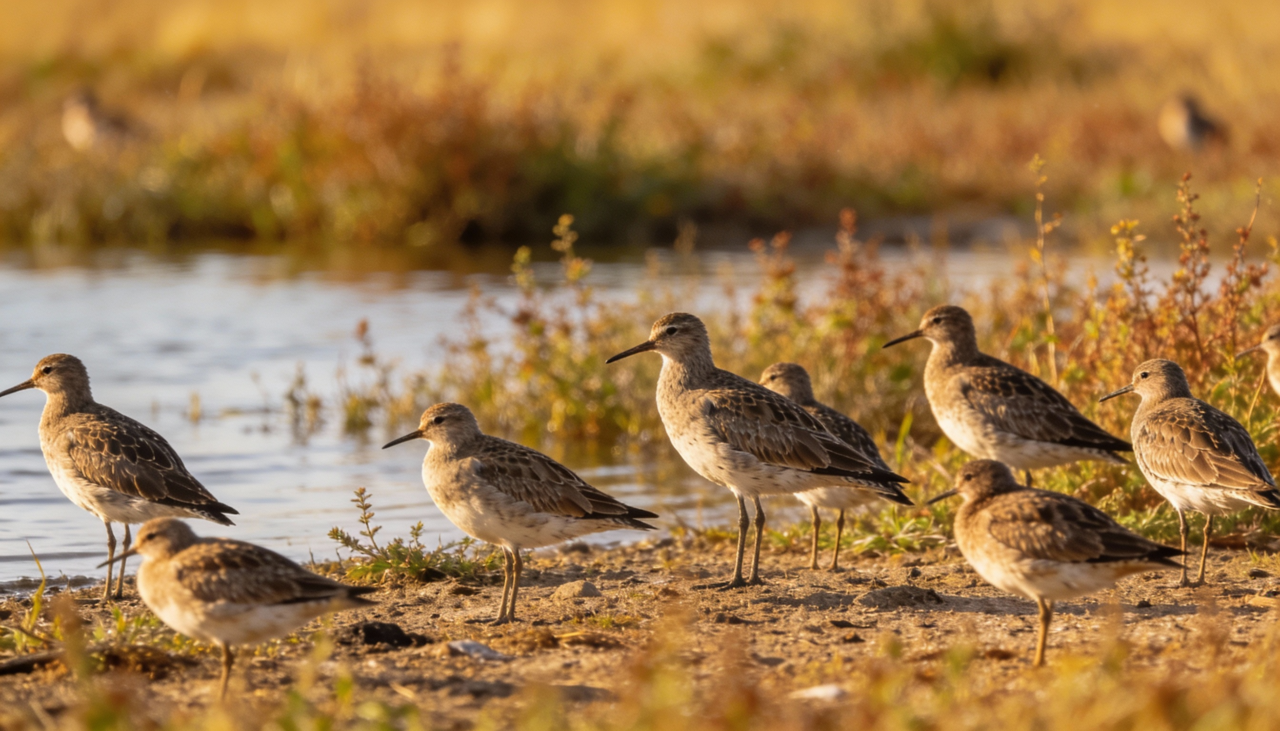 esses viajantes alados observam as estrelas e a posição do sol para manter a rota correta