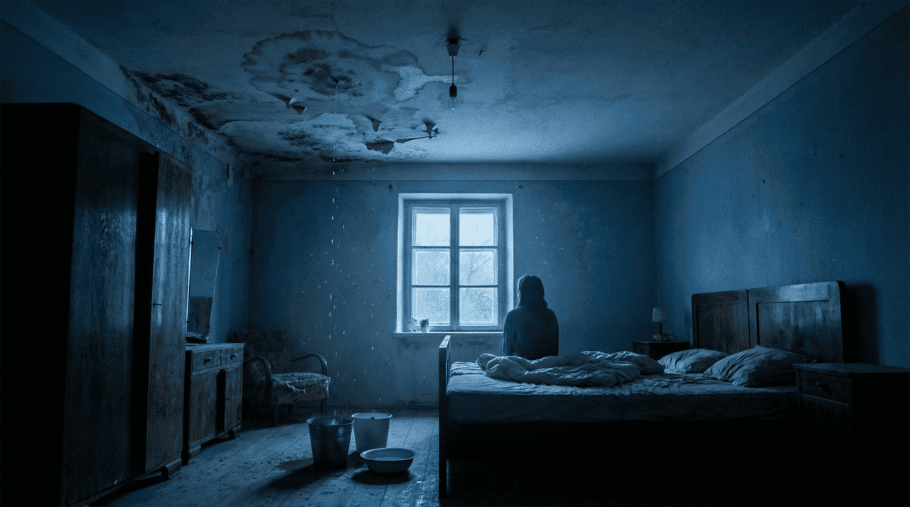 Quando o vazamento acontece dentro de uma casa, costuma ser associado ao mundo interno e à estrutura psíquica do indivíduo