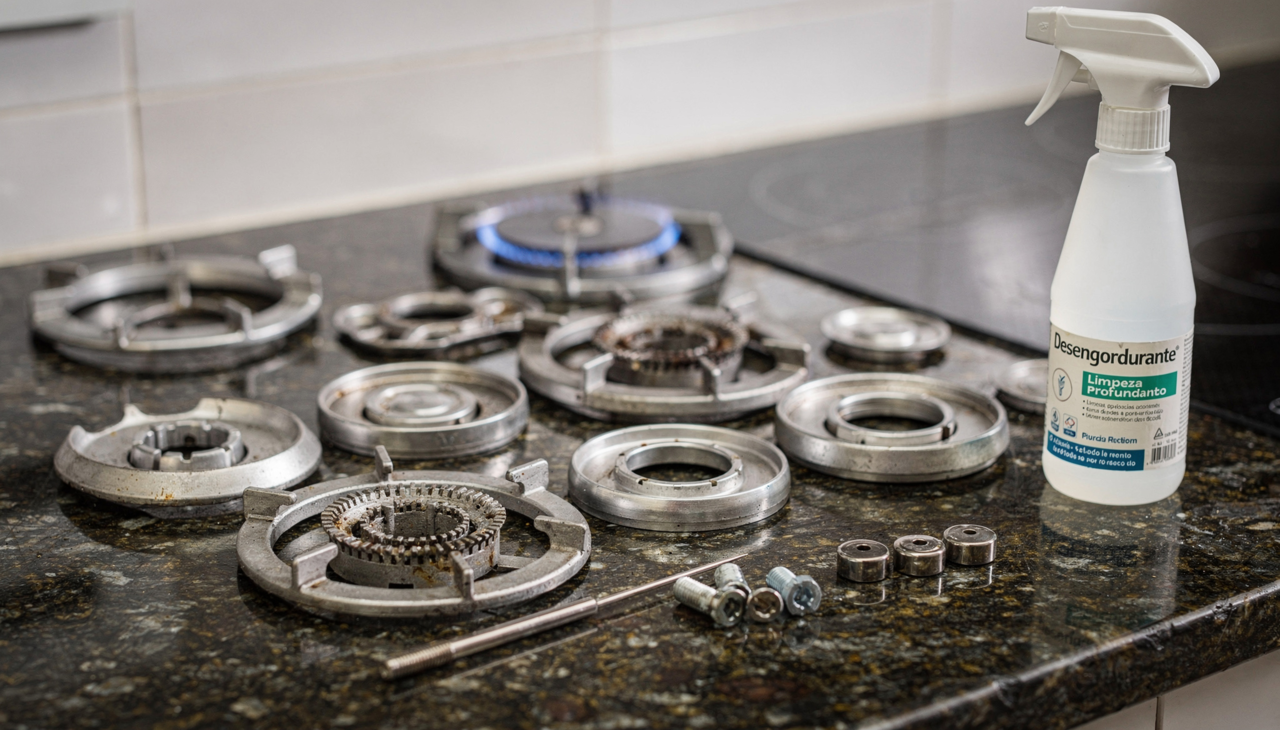 A cor ideal da chama deve ser azulada