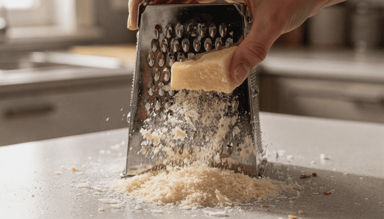 A face com as pequenas projeções que parecem agulhas não foi feita para ralar queijo da forma convencional