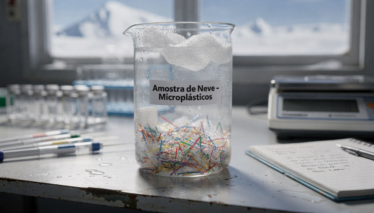 A neve atua como um filtro natural que captura as impurezas presentes no ar durante sua queda